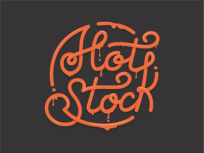 HotStock hot lettering logo stock type