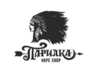 Vape american design identity lettering logo logotype mark native shop vape