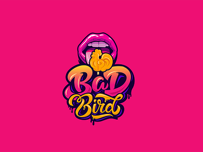 Bad Bird bad bird bully candy cock lips lollipop rooster tattoo
