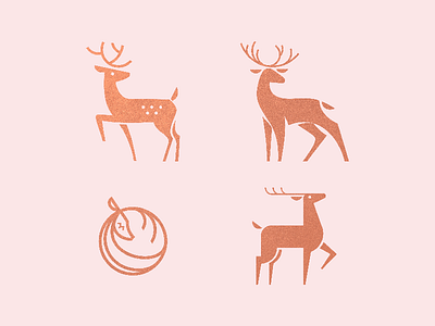 Deer options deer logo mark symbol