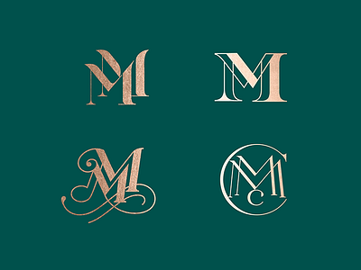 Option Monogram branding custom letter logo logotype m mark monogram symbol type typography