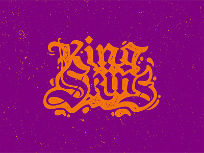 King Skins dope gothic hippie kingskins lettering psychedelic stuff
