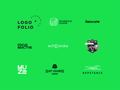 logoset synergy branding design icon illustration lettering logo logotype type typography vector