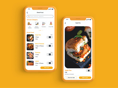 The Local app screens colors food app graphic design hunger mobile app ui ui designer uiux ux designer web design yellow