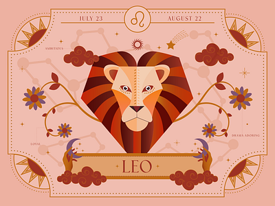 Leo art design drawing graphic design horoscopes icecream illustration illustrations packaging