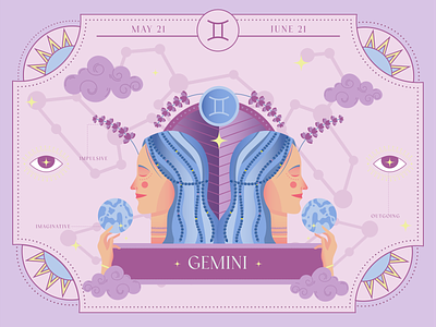 Gemini art design drawing graphic design horoscopes icecream illustration packaging packaging design