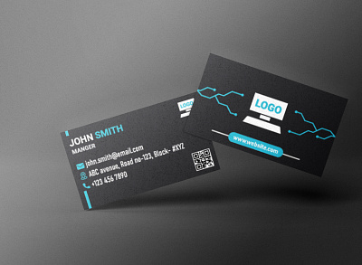 Technological Business Card branding business card design graphic design illustrator photoshop print design stationary