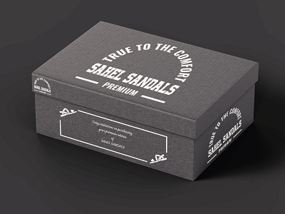 SAHEL SHOE BOX DESIGN branding graphic design icon iluustrator logo packaging and label design photoshop print design