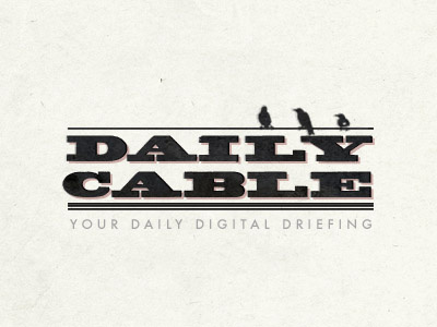 Daily Cable black fatboy red slab serif