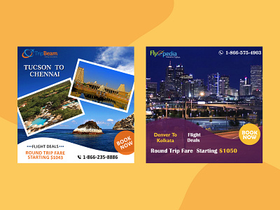 Travel Post banners design graphic design illustrator photoshop post