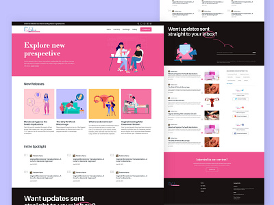 Gynec & Fertility Website design figma interface landing page sketch ui website xd