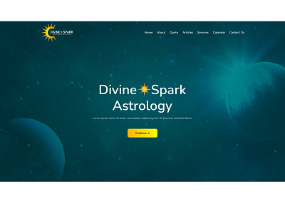 Astrology Website design figma interface landing page sketch ui website xd