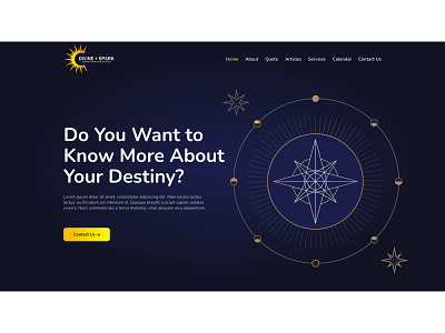 Astrology Website design figma interface landing page sketch ui website xd