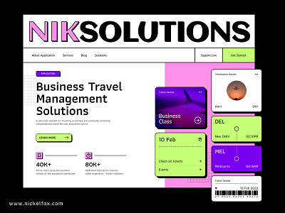Travel Solutions - Website android app app design concept dashboard design ios landing page mobile mobile app tourism travel travel app traveling website ui uiux ux web web design website