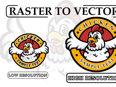 Raster to vector design within 3 hours