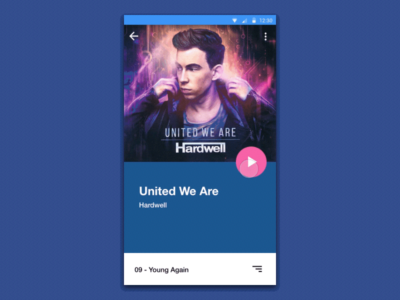 Material Music Player Concept by Escalante on Dribbble