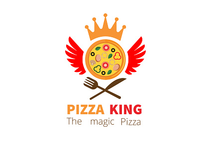 PIZZA HOME DELIVERY LOGO. FOOD LOGO