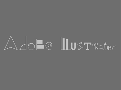 Redesign of Adobe Illustrator Logo in Divergent Letters Style