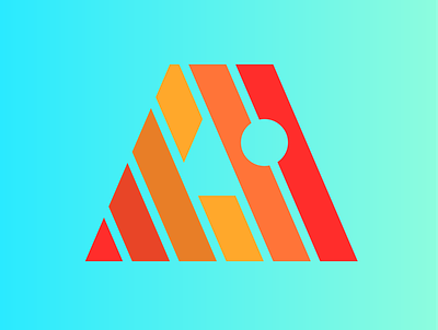 Redesign of Adobe Illustrator Logo in Analogous Colours Style art branding clean design flat graphic design icon illustration logo minimal vector