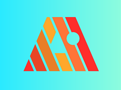 Redesign of Adobe Illustrator Logo in Analogous Colours Style