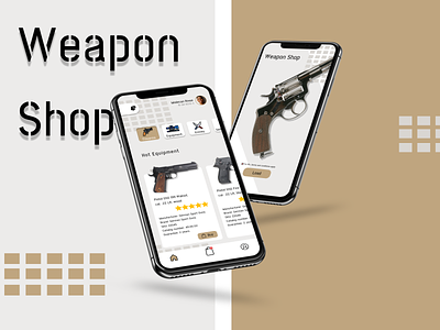 Weapon Shop mobile shop simple ui weapon