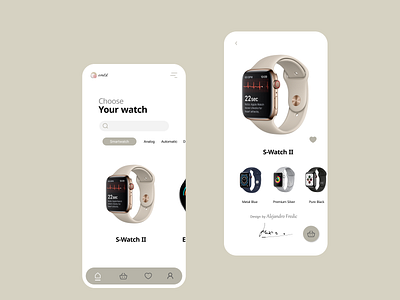 Watch clean ecommerce mobile mobile apps ridwanhanafi shop simple ui watch white