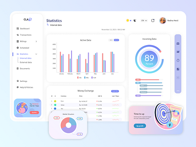 CLAD -  Dashboard UI Concept