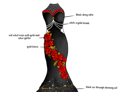 The crystal black dress