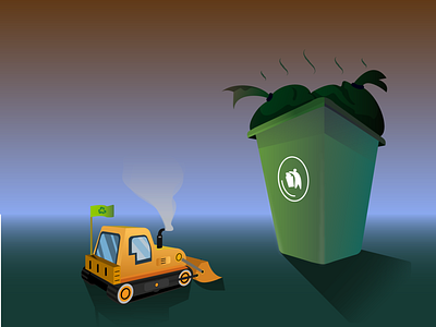Waste treatment design illustration