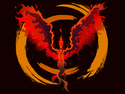 Phoenix illustration vector
