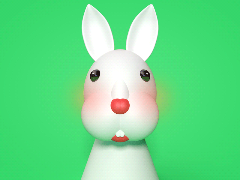 12 Chinese zodiac-Rabbit 12 c4d chinese gif rabbit zodiac