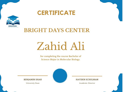 Certificate cer certificate certificate design illustration logo typography
