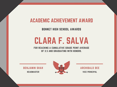 Academic Achievement Award