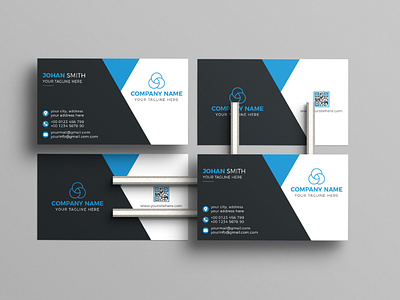 Corporate Business Card Design Template By Graphic Panda