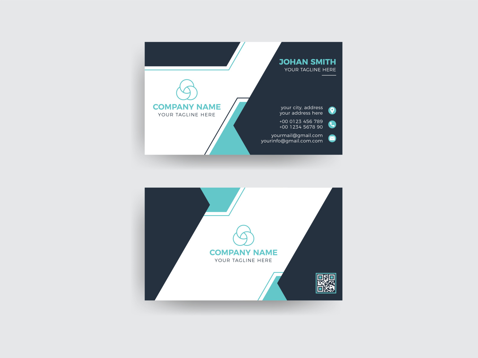 Luxury corporate business card template design by Graphic Panda on Dribbble