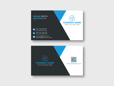 Double-sided two colour luxury business card design template. brand identity business business card business card design business card template company corporate design download logo design luxury modern print print design stationary template unique vector visiting visiting card