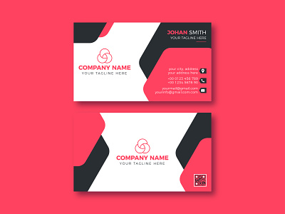 Double-sided two colour luxury business card design template. brand identity branding business business card business card design business card download card company corporate creative logo logo design luxury minimal business card modern print sell template template design visiting card