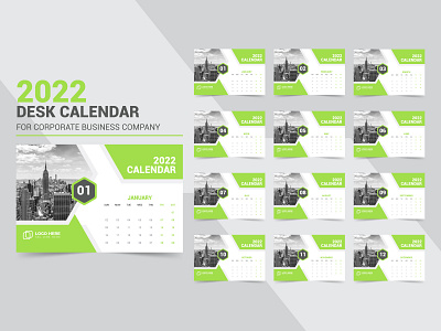 2022 Desk Calendar Design Template Download. 2022 calendar 2022 desk calendar business calendar calendar design company corporate desk desk calendar graphic design happy new year illustration logo monthly planner print table wall week year