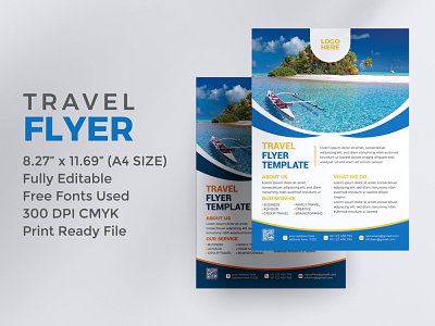 Modern Business Travel Flyer Design Template