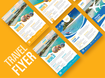 Modern Travel Agency Flyer Design Template Download