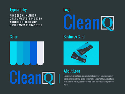 CleanQ Logo Design brand identity branding business cleanq cleanq logo letter logo logo logo design logo designer logo maker logo mark logo type minimal logo modern logo monogram print wordmark