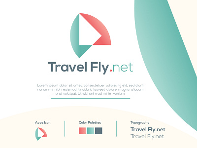 Travel Fly.net Logo Design