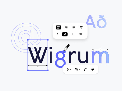 Plume typography brand design design system geometric plume san serif sensitive type typeface typography wigrum