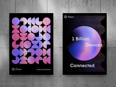 1 Billion Campaign - Posters art billion branding campaign geometric global gradient graphic design illustration marketing plume posters texture vector