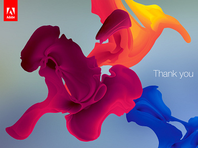 Adobe MAX 2014 - Thank you 2014 adobe behance color colors colour colours fluid max note thank you