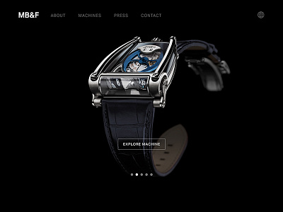 MB&F Landing Pages homepage landing mbf