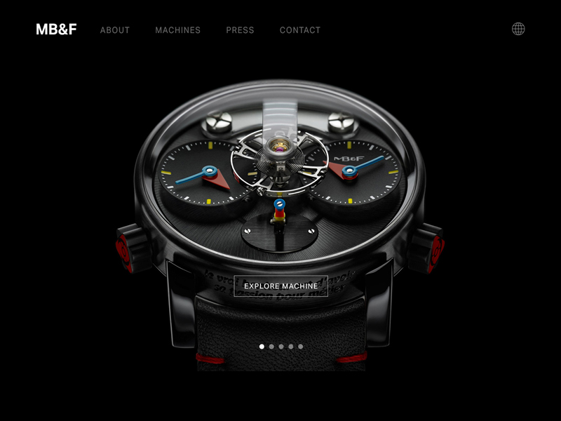 MB&F Landing Pages by Amit Patel on Dribbble