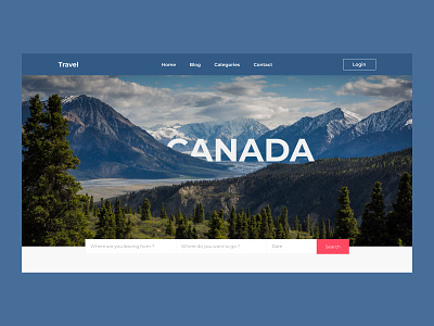 Daily UI Challenge #022 Search canada challenge daily daily challenge dailyui design interface landingpage search ui