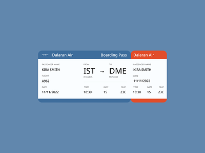 DAILY UI #024 - Boarding Pass boardingpass challenge daily daily challenge dailyui design flight interface ticket ui