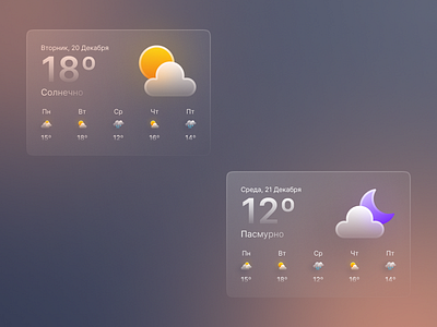 Daily UI #37 - Weather challenge daily daily challenge dailyui design glass interface ui weather